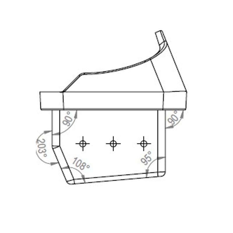 Conjunto cesta brasero de hierro fundido, con espesor de chapa de 5.7mm-14809017