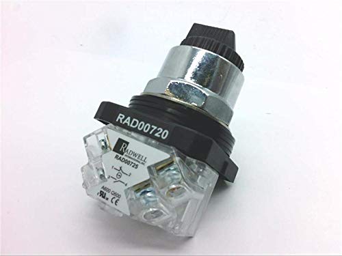 RADWELL RAD00720 1NO/1NC, 3 Position, 30MM, MAINTAINED, SELECTOR Switch