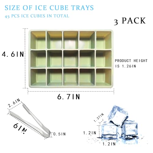Cubeteras de silicona flexibles 3 unidades miniatura 3