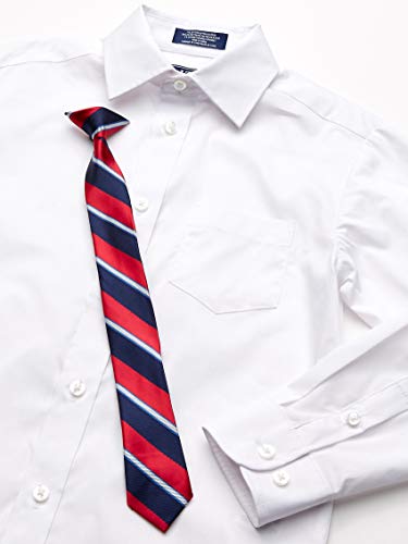 IZOD Boys' Long Sleeve Button-Down Collared Dress Shirt with Tie and Chest Pocket3