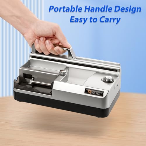 Electric Cigarette Rolling Machine, Automatic Cones Loader, Mini Portable Pre Rolled Cones Filling Maker, Automatic Roller, 312A Silver - Image 4