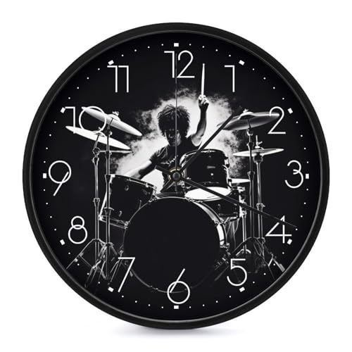 Horloges murales avec grands chiffres arabes pour salon et bureau moderne - 2