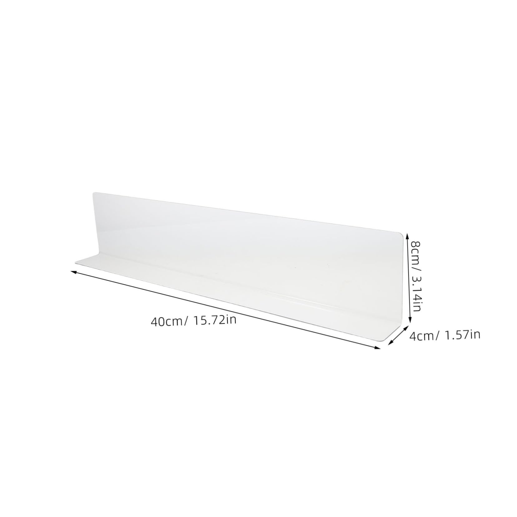 IWOWHERO Bathtub Splash Guard Barrier Edge Protector Waterproof Shower Kitchen Splashback Easy Clean Install Without Tools