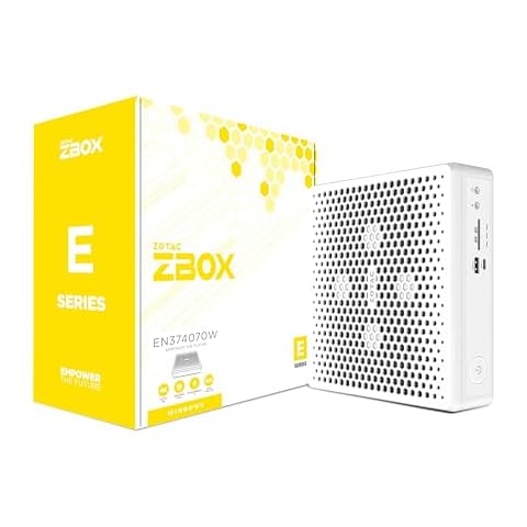 ZOTAC Magnus EN374070W White Edition, Compact Creator System, GeForce RTX 4070, Intel Core i7-13700HX, No Memory/Storage/OS Barebones System, ZBOX-EN374070W-U Cover