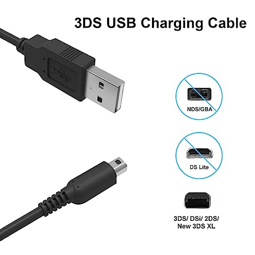 Image of Alitutumao 3DS USB Charging Cable Power Charger Cord Compatible with New 3DS XL, New 3DS, 3DS XL, 3DS, New 2DS XL, New 2DS, 2DS XL, 2DS, DSi, DSi XL