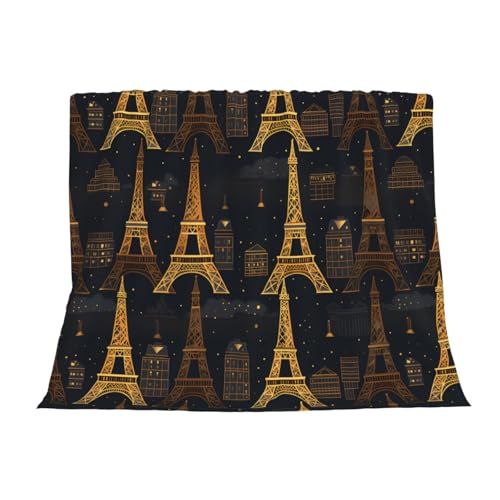 Couverture lit et chambre Paris 152x127 cm plaid doux - 4