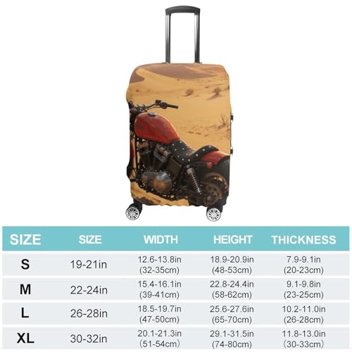 Travel Luggage Cover Elastic Suitcase Protector Anti-Scratch Washable Motorcycle Luggage Sleeve Tsa Approved Carry on Covers Baggage Cover Fits 18-32 Inch Luggages2