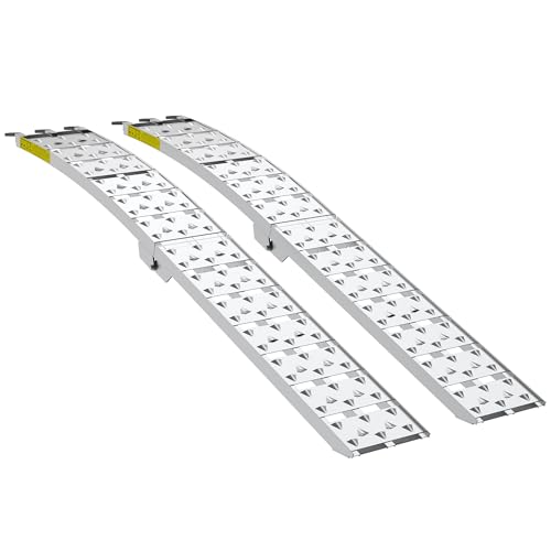 Set 2 Rampas Plegables Aluminio 7.5ft 1500 lb Capacidad miniatura 1