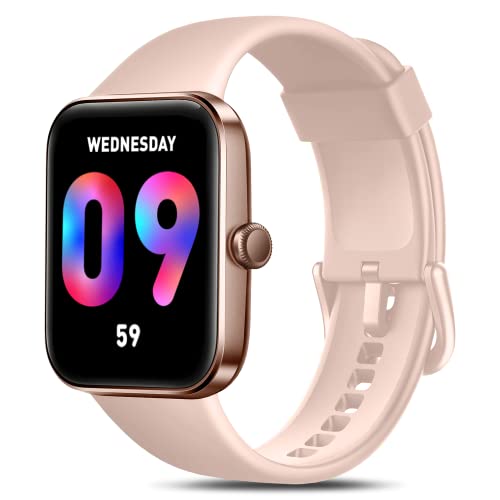 Gydom Smart Watch for Women,1.69" DIY Smart Fitness Tracker Watch Blood Oxygen Heart Rate Sleep Monitor Pedometer 5ATM Waterproof Smart Notification Weather Music Control Watch for Android iOS Phone