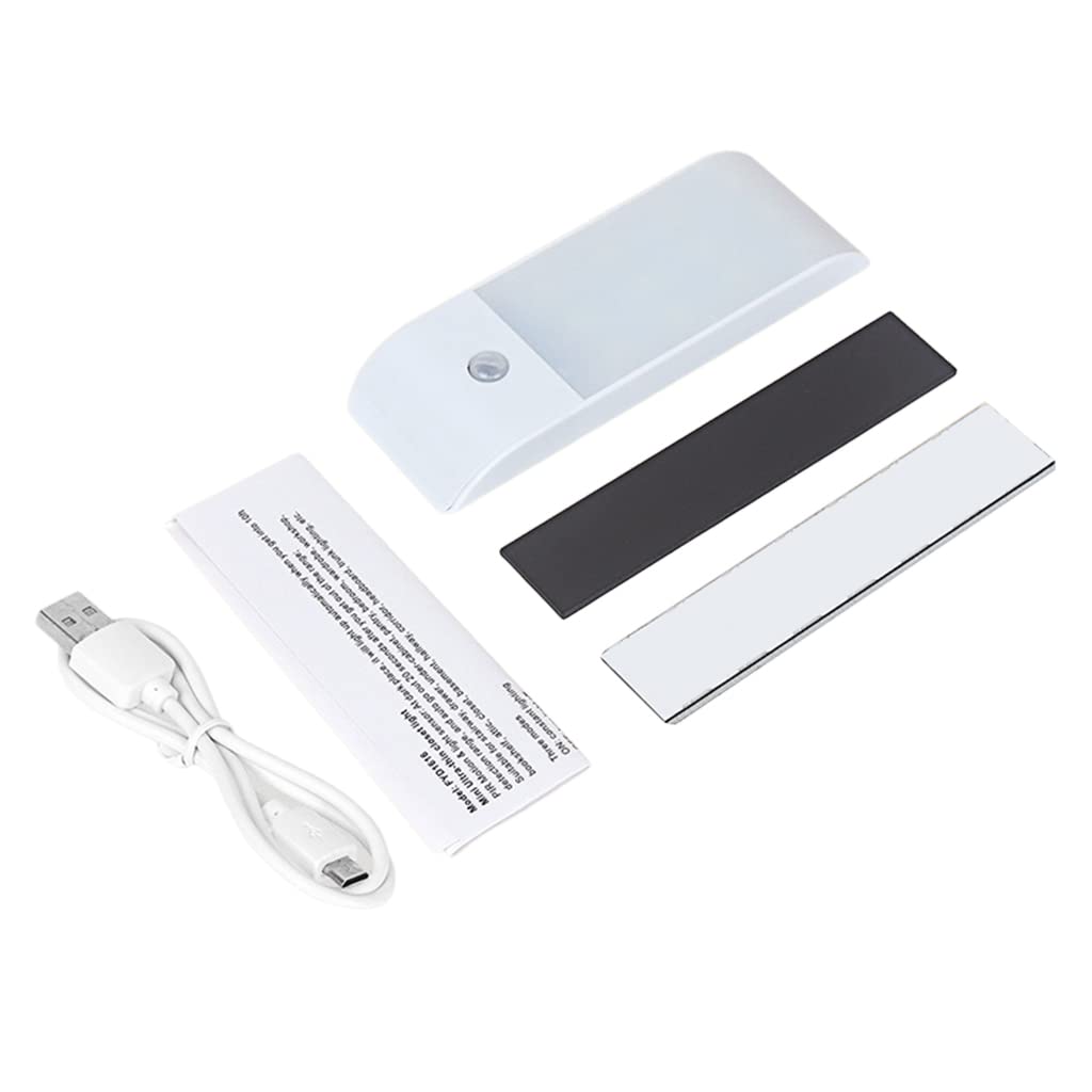 Buxuaaaa Motion Sensor Closet Lighting LED Night Lights USB Rechargeable with 12 LEDs for Indoor Cupboard Wardrobe Kitchen Stairs Motion Sensor Closet Light Led Battery Powered Rechargeable