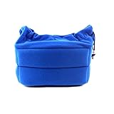 【SCGEHA】カメラケース インナーバッグ 一眼レフ 衝撃吸収 クッション ソフト やわらか素材 カラフル おしゃれ バッグインバッグ (ブルー)