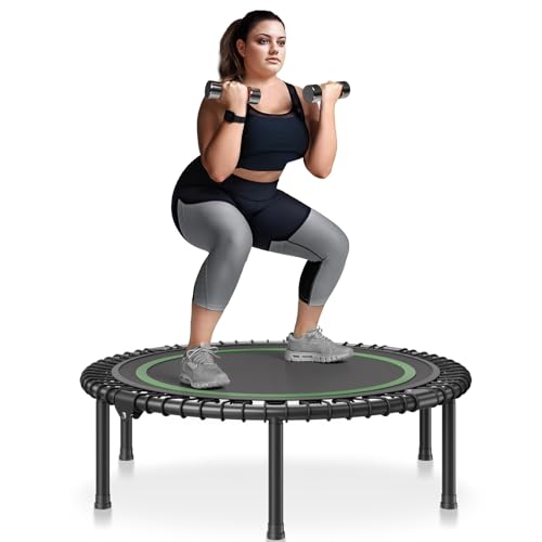 VEVOR Faltbares Mini-Trampolin Fitness-Rebounder 1027 mm, 150 kg Belastbares Trainingstrampolin für Erwachsene, Indoor-/Gartentraining