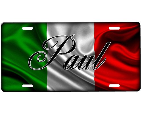 onestopairbrushshop Italian Flag License Plate onestopairbrushshop Italian Flag License Plate