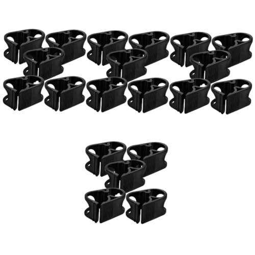 KICHOUSE 20 Pcs Pipe Clamp Hose Tube Tubing Clamps Tube Clamps Tubing Water Control Clip Clamp for Aquarium Tube Water Flow Control Tubing Clip Water Flow Control Tube Clip Black Plastic