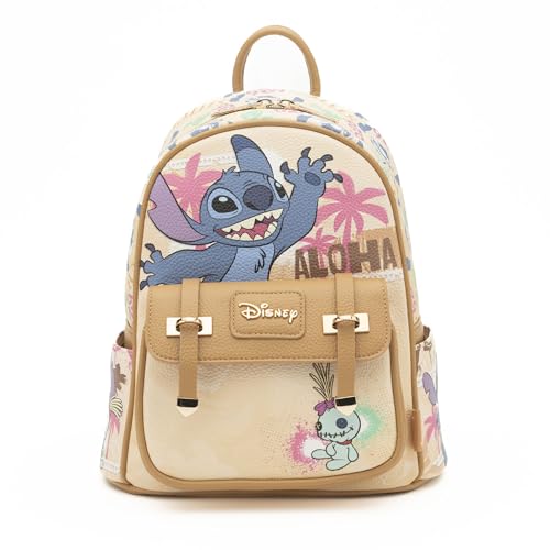 Image of Wondapop Disney Stitch Aloha 11 inch Vegan Leather Fashion Mini Backpack