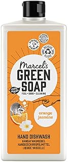 Marcel's Green Soap - Dishwash Orange & Jasmine - Dishwashing Liquid - 100% Eco friendly - 100% Vegan - 97% Biodegradable - 500 ML