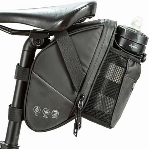 UNIQOCK 自転車 サドルバッグ 防水 シートバッグ テールバッグ 10L大容量 ロードバイク マウンテンバイク 折りたたみ 反射ロゴ付き 取り付け簡単 (S)