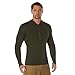 Rothco Quarter Zip Commando Sweater – ¼ Zipper – Warm Comfortable Long Sleeve Casual Pullover for Men, Olive Drab, L