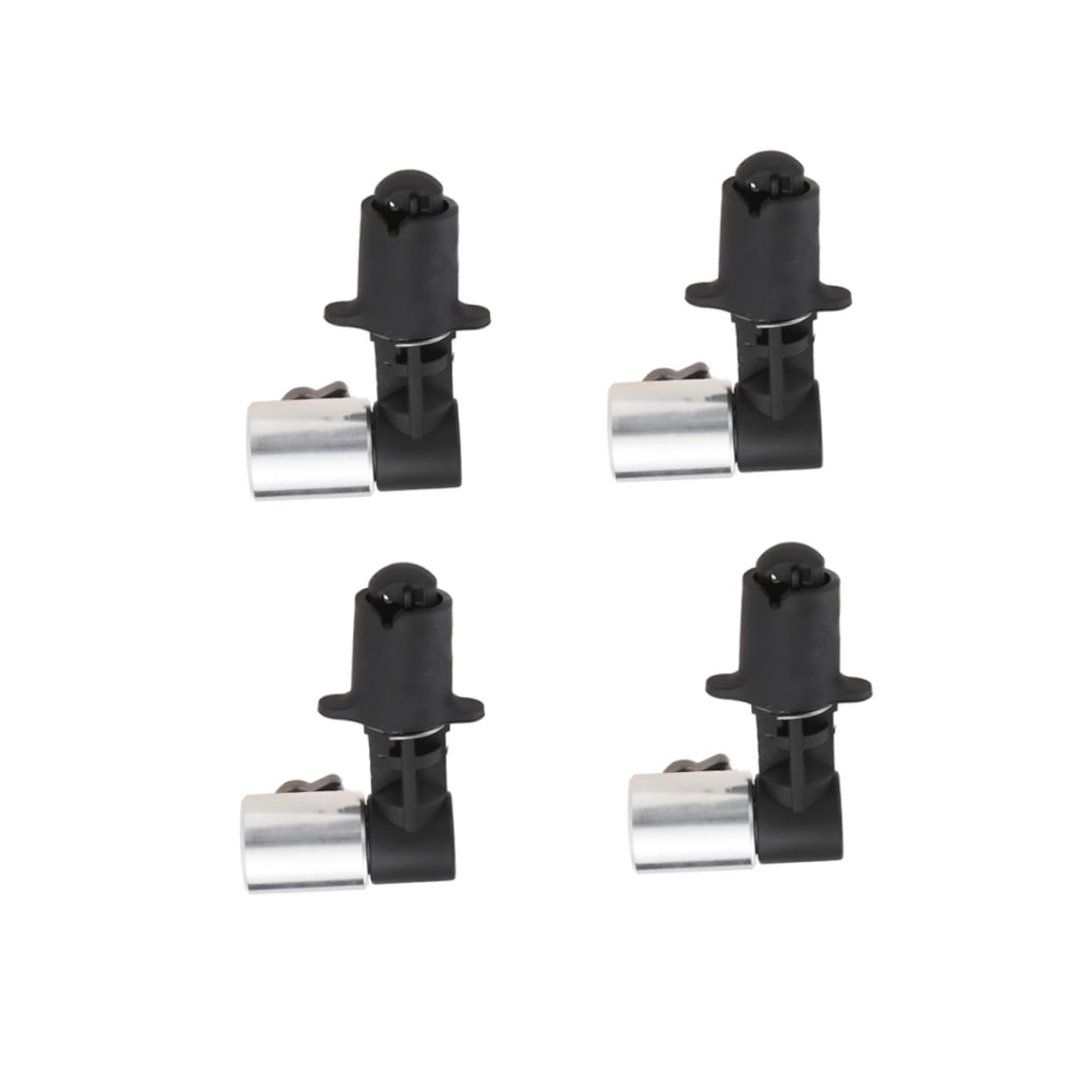VILLCASE 4Pcs Reflector Holder Clip Adapter Bracket for Light Stand Reflector Disc Holder with Powerful Springs Easy to Assemble for Photography Background Setup Black