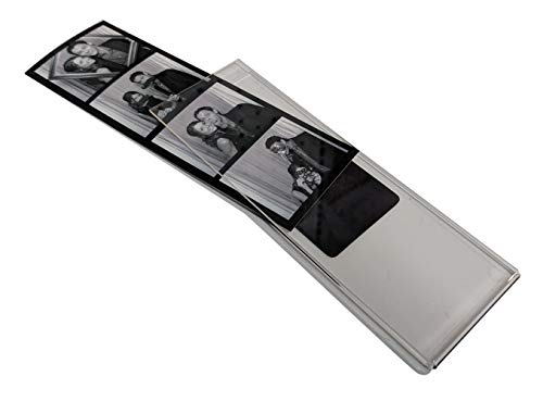 Photo Booth Nook (100 Pack) 2X6 Acrylic Magnetic Frames With Inserts For Photobooth Strips, Refrigerator And Locker Magnet Picture Frame For Wedding, Grad Party, Baby Shower Display- Vertical #TOP13