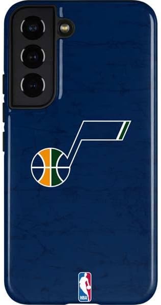 Skinit Pro Phone Case Compatible with Galaxy S22 - Officially Licensed NBA Utah Jazz Marble Design