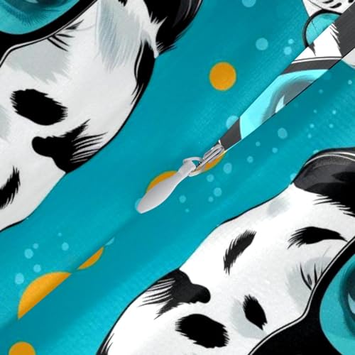 Housse de coussin velours dalmatien 50x50 pour canap&eacute; terne - 5