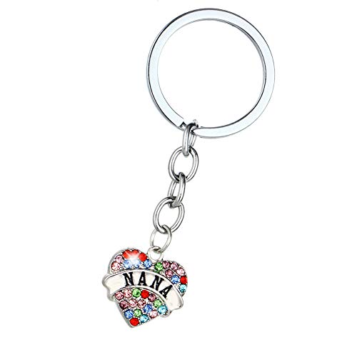 Preisvergleich Produktbild Hacoly Auto Schlüsselbund Schlüsselanhänger Anhänger Handtaschenanhänger Familienmitglied Taschenanhänger Schlüsselringen Keychain Kreativer Personalisierter Keychain-Nana