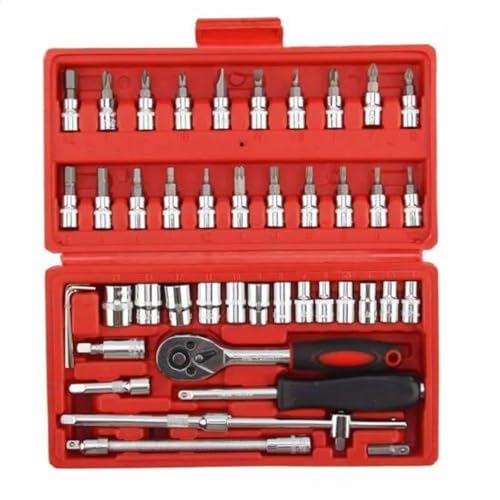 Set profesional de 46 piezas de carraca y destornilladores