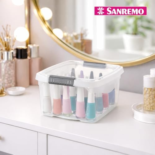 Sanremo - Caixa Organizadora Plástica de 6 Litros, Linha Flex