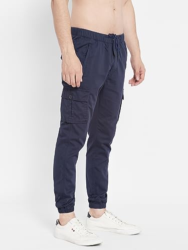 Image of SAPPER Men's Slim Fit Cotton Joggers