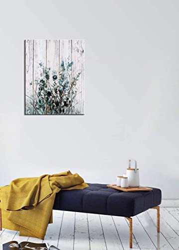 Rustic Bedroom Decor Orchid Wall Art Canvas Art Wall Decor For Living Room Flower Wall Panel Cuadros Floral Flower Paintings For Bedroom Country Purple Teal Wall Decor Bedroom Framed Artwork 12"X16" #TOP3