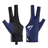 Snooker Handschuhe, Billiards Billard Handschuh, Billiard Pool Cue Glove, rutschfeste Poolhandschuhe, Verstellbare Poolhandschuhe, Geeignet für Pool-Spiele, Snooker(Linke Hand) (BAU, Linke Hand)