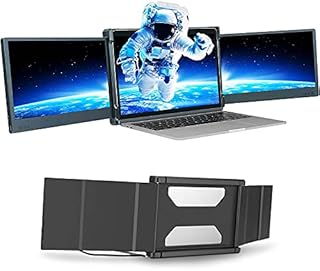 Teamgee Portable Monitor for Laptop, 12 Full HD IPS Display, Dual Triple Monitor Screen, Work with 13-16 Mac Windows Chrome