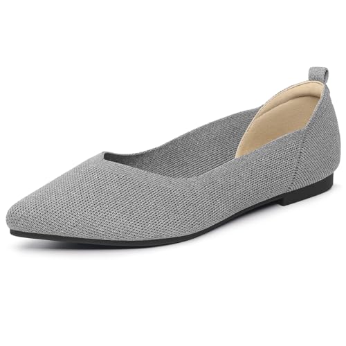 Image of Ankis Ballet Flats Shoes for Women Dressy Comfortable, Pointed Toe Casual Work Flats for Women Foldable
