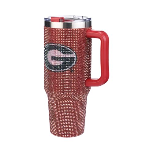 Image of The Memory Company Officially Licensed 40oz TC Bling Game Day Tumbler with Vintage Logo, University of Georgia