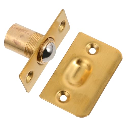 Uonlytech 2 Piezas Parachoques De Acero Inoxidable Pestillos De Puerta Para Puerta Interior Ganchos De Puerta Perillas Puerta Mosquitera De Garaje Cierre Magnético De Puerta Manejar Golden