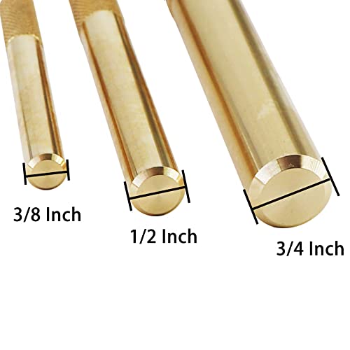 Tektall 61360 3Pc Brass Drift Punch Set,Hand Tool Punches Tools For Home Use #TOP2