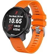 ISABAKE ersättningsrem för Garmin Forerunner 645/245, 20mm Silikon Klockarmband för Vivoactive 3,...