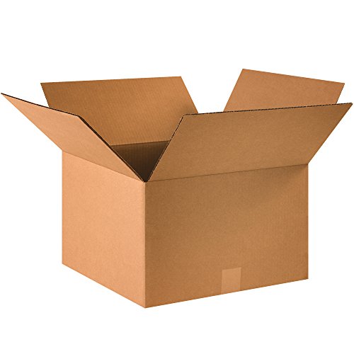 Image of BOX USA 16 x 16 x 10 Corrugated Cardboard Boxes, Medium 16 inchL x 16 inchW x 10 inchH, Pack of 25 | Shipping, Packaging, Moving, Storage Box for Home or Business, Strong Wholesale Bulk Boxes
