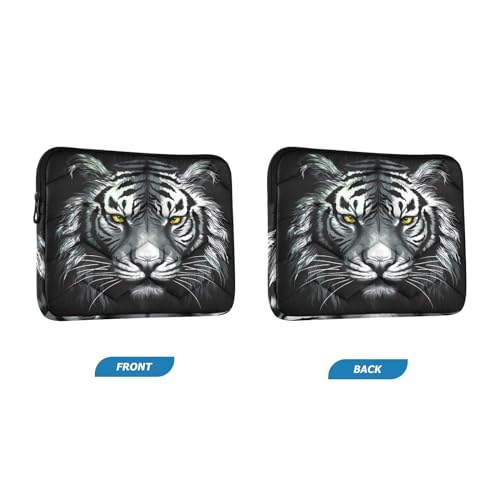 Funda para portátil 13-14 pulg negra y blanca resistente miniatura 2