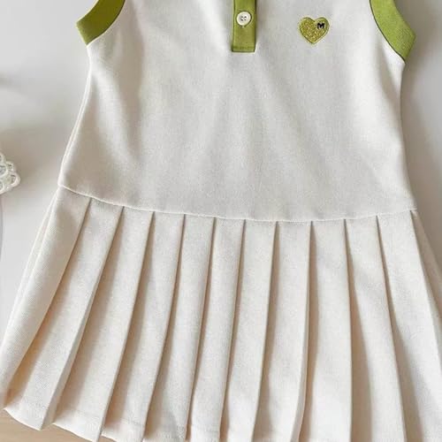 wodceeke Toddler Baby Girls Polo Dress Summer Sleeveless Pleated Tennis Dress A Line Playwear Sundress4