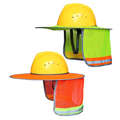 ARTIBETTER Protetor Solar Capacete de Alta Visibilidade Malha de Resfriamento Contrastante Faixa Ref