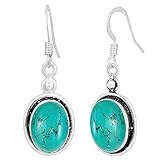 Turquoise Earrings For Women, Dangle Earrings For Women Boho, Handmade Earrings For Women Dangle, Ov