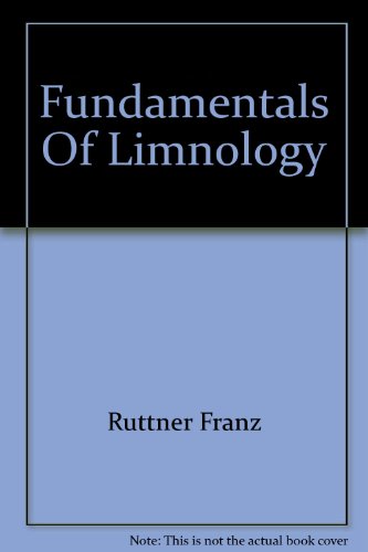 Fundamentals of Limnology. Trans. by D.G. Frey ... B000QB7L1O Book Cover