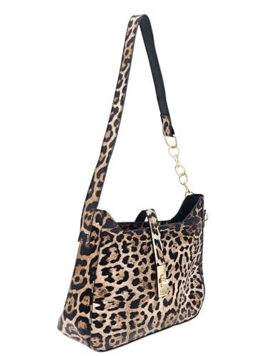 Women's Buckle Underarm Bag PU Leather Hobo Bags Clutch Shoulder Tone Chain Strap Handbag2