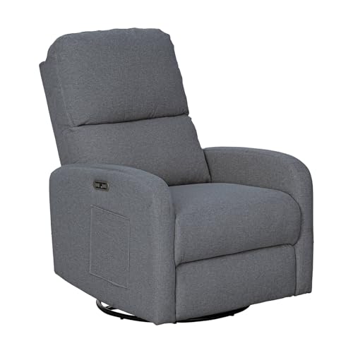 Sillón Reclinable Gris Plegable miniatura 3