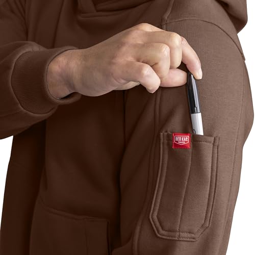 Red Kap Men's Fleece Water Repellant Pullover Hoodie4