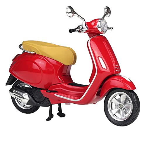 Vespa Primavera 150 1:12 modèle de moto en alliage rouge moulé sous pression