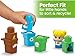 MEGA BLOKS Fisher-Price Toddler Building Blocks, Green Town Sort & Recycle Squad with 15 Pieces, 2 Figures, Toy Gift Ideas for Kids