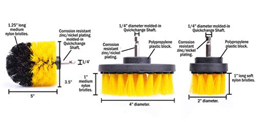 Gearific Boor reinigingsborstel bevestigingsset - 3-delige boorborstel + 7-delige schuurpads reinigingsset voor het… - Image 4